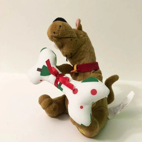 Gemmy Scooby Doo Santa Plush Animated Sings Christmas Dog Bone  Does Not Move - Picture 3 of 15